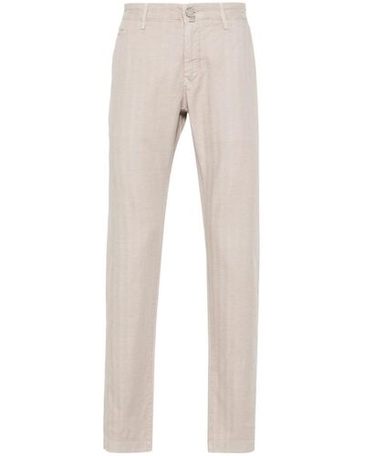 Jacob Cohen Bobby Slim Fit Chino Trousers - Natural