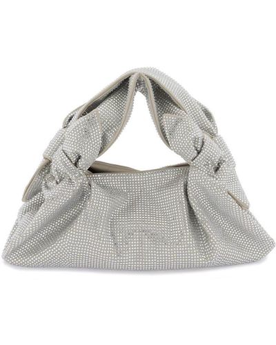 GIUSEPPE DI MORABITO Handbag With Rhinestones - Grey