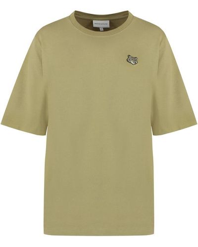 Maison Kitsuné Logo Cotton T-Shirt - Green