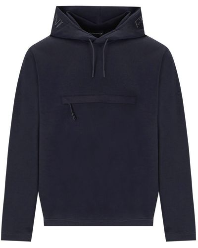 Emporio Armani Hooded Sweatshirt - Blue