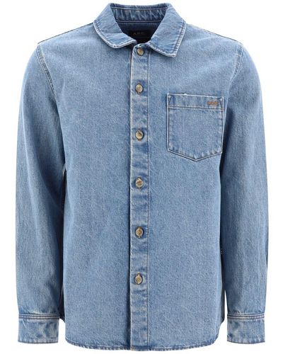 A.P.C. "vittorio" Overshirt - Blue