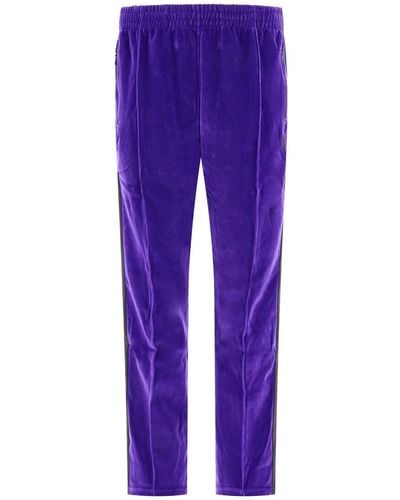 Needles Velour Track Pants - Purple