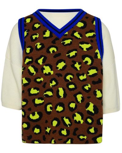 Avril 8790 x Formichetti Wool Sweater And Vest - Blue