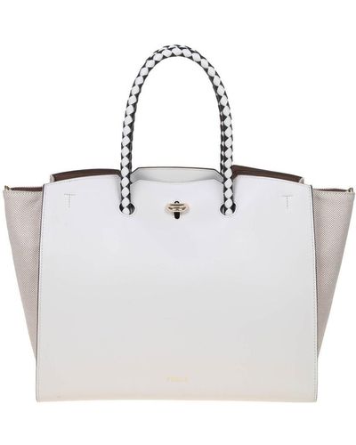 Furla Semi-Rigid Shopping Bag - White