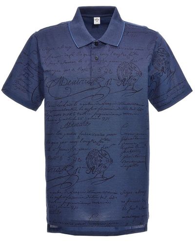 Berluti 'Scritto' Polo Shirt - Blue