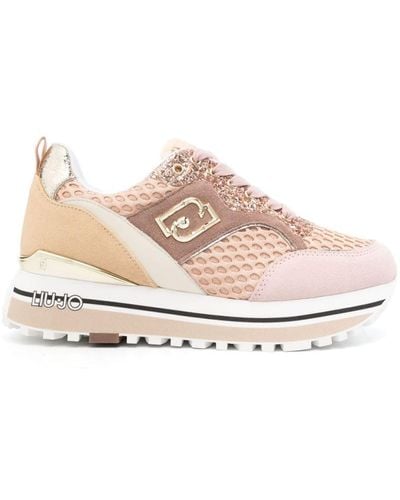 Liu Jo Trainers With Glitter Details - Pink