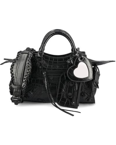 Balenciaga Neo Cagole Xs Top Handle Shoulder Bag - Black