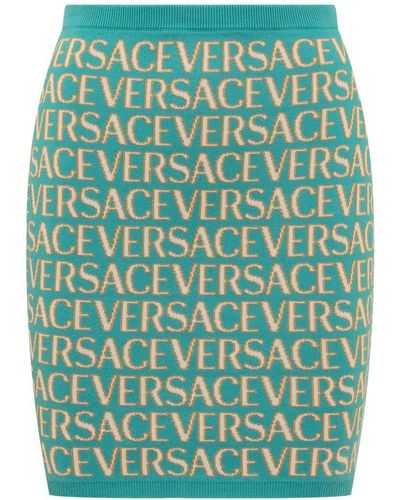 Versace ' Allover' Caspule La Vacanza Skirt - Green
