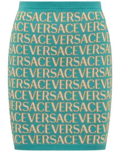 Versace ' Allover' Caspule La Vacanza Skirt - Green