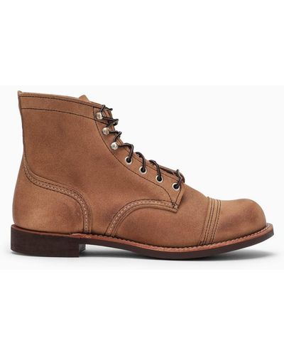 Red Wing Redwing Iron Ranger Tan-coloured Ankle Boots - Brown