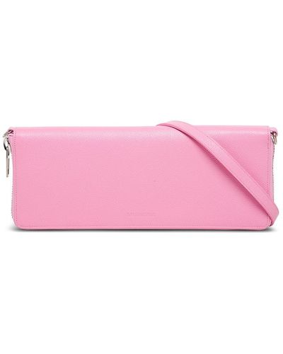 Balenciaga Rectangular Crossbody Bag In Pink Leather