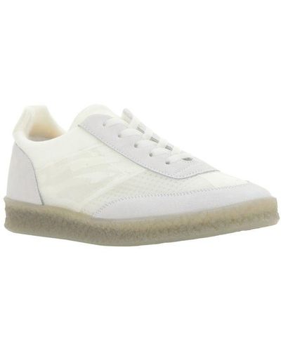 MM6 by Maison Martin Margiela Suede-trim Low-top Sneakers - White