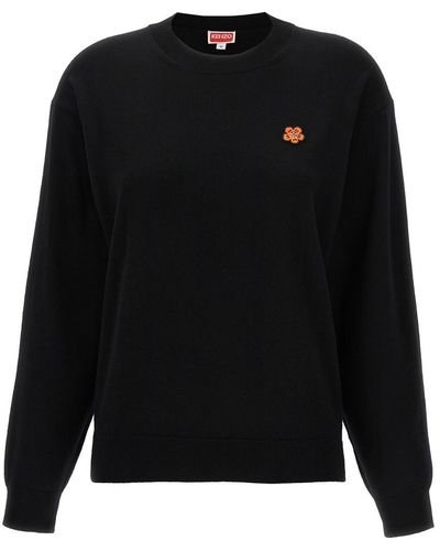 KENZO Boke Crest Sweater, Cardigans - Black