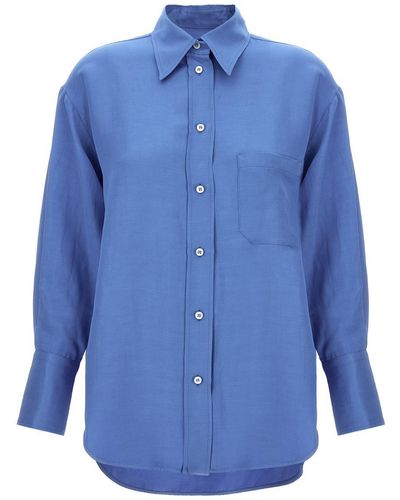 Alberto Biani Boyfriend Shirt - Blue
