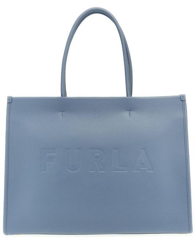 Furla Opportunity L Hand Bags - Blue