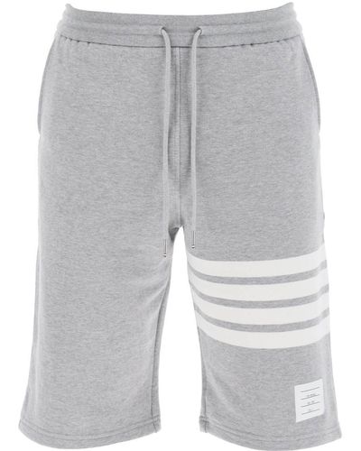 Thom Browne 4-Bar Sweat Shorts - Gray