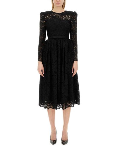 Self-Portrait Longuette Dress - Black