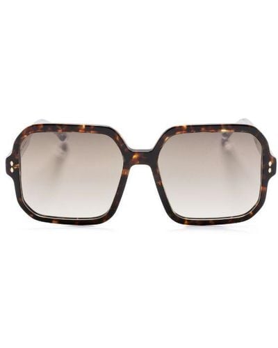 Isabel Marant Square-Frame Sunglasses - Multicolour