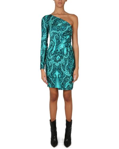 Etro Dress With Paisley Designs - Blue