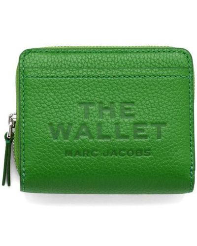 Marc Jacobs The Leather Mini Compact Wallet - Green