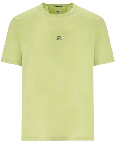 C.P. Company Light Jersey 70/2 Pear T-Shirt - Yellow