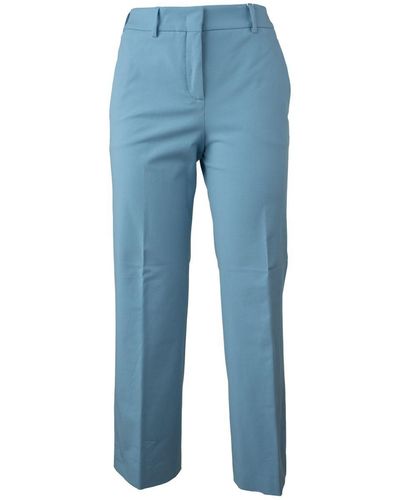 Incotex Light Blue Cotton Trousers