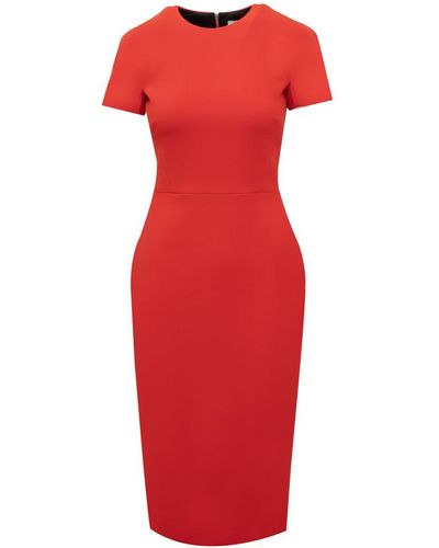 Victoria Beckham Exclusive Periwinkle Dress - Red