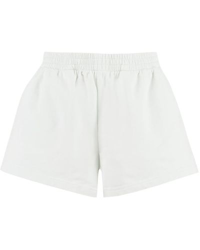 Balenciaga Cotton Shorts - White