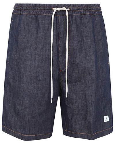 Department 5 Collins Shorts With Drawstring Clothing - Blue