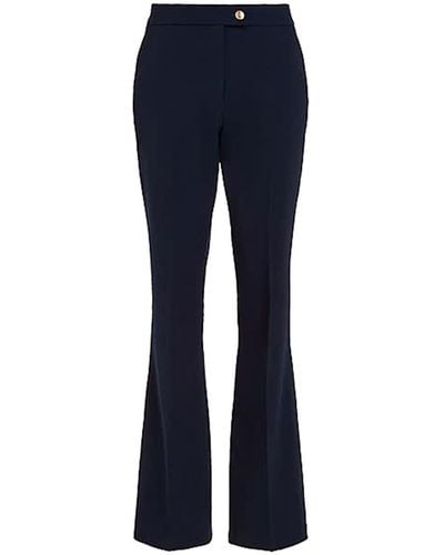 Tommy Hilfiger Button Flare Pant - Blue