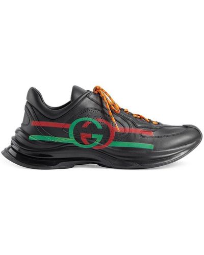 Gucci Run Lace-up Trainers - Green