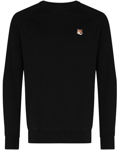 Maison Kitsuné Soft Cotton Fox Sweatshirt - Black