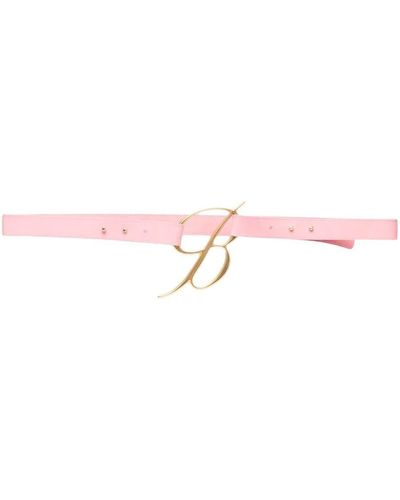 Blumarine Belt With Logo - Pink