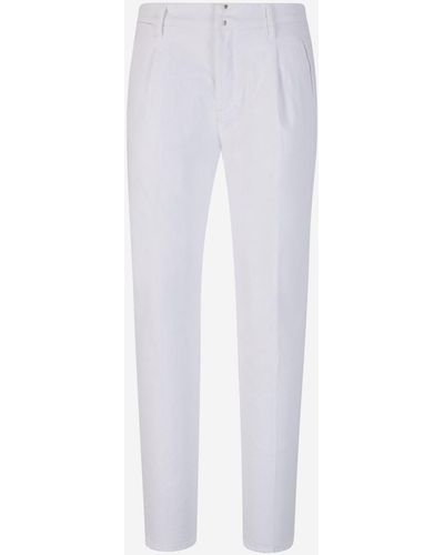 Incotex Incotex Division Cotton Formal Trousers - White