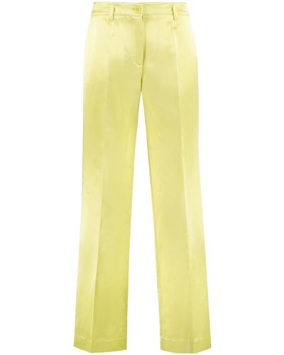 P.A.R.O.S.H. Satin Trousers - Yellow