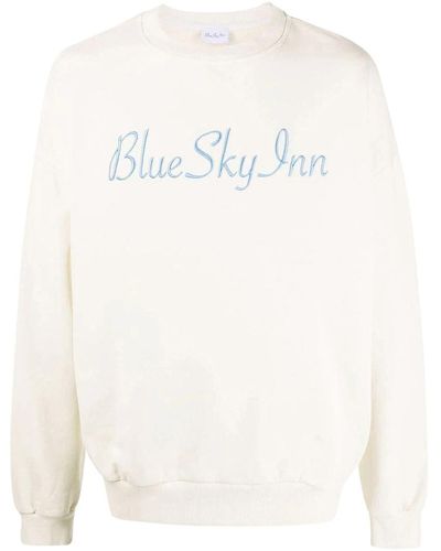 BLUE SKY INN Round Neck Sweatshirt - White