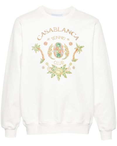 Casablancabrand Joyaux D`Afrique Tennis Club Sweatshirt - White