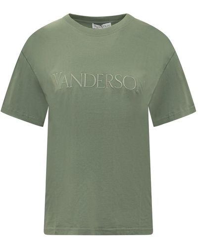 JW Anderson T-shirt With Logo - Green