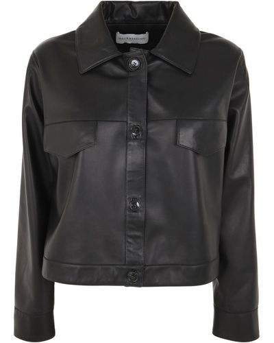 Inès & Maréchal Long Island Shearling Jacket Clothing - Black
