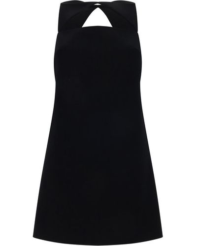 Versace Virgin Wool Blend Dress - Black