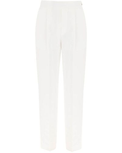 Agnona Linen Pants - White