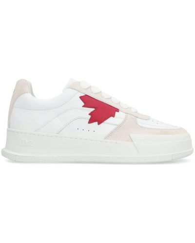 DSquared² Canadian Leather Low-top Trainers - White
