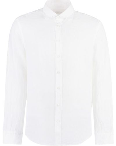 BASTONCINO Linen Shirt - White