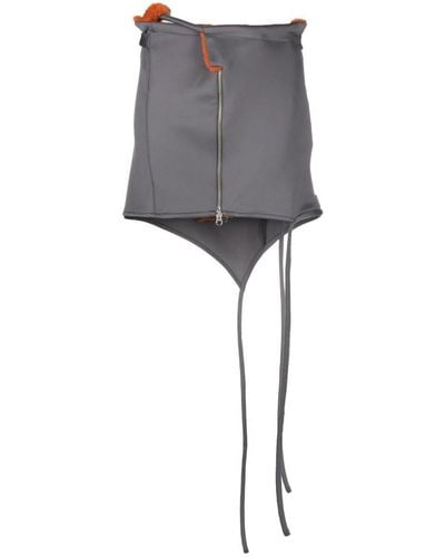 OTTOLINGER Zipped Mini Skirt - Gray
