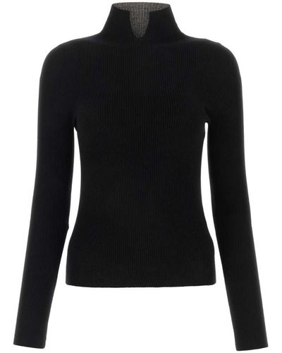 A.P.C. Black Silk Blend Sweater