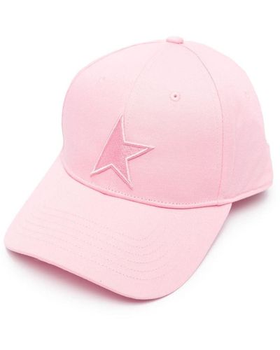 Golden Goose Star Baseball Hat Accessories - Pink