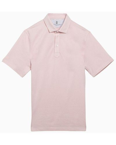 Brunello Cucinelli Short-Sleeved Polo Shirt - Pink