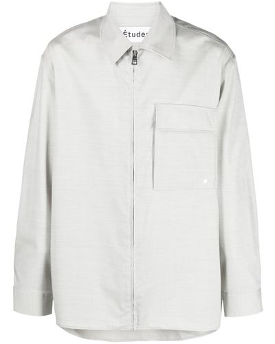 Etudes Studio Wool Blend Shirt - White