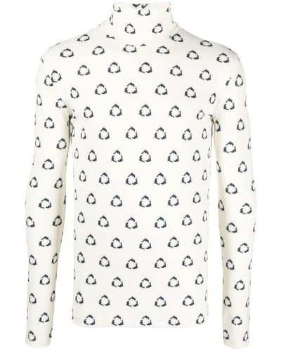 BOTTER Patterned High-neck Sweater - White