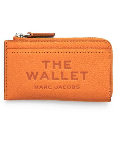 Marc Jacobs Logo-Debossed Leather Wallet - Orange